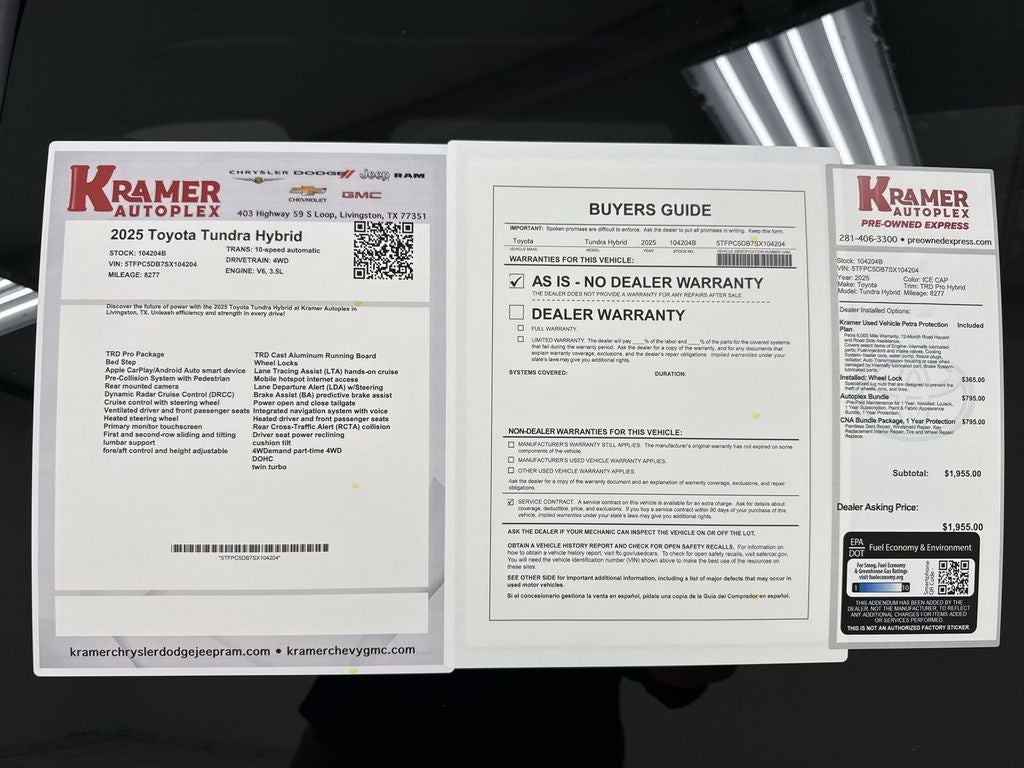 2025 Toyota Tundra Hybrid TRD Pro Hybrid