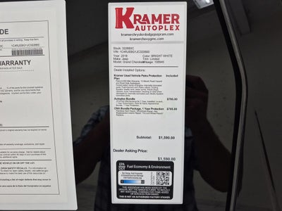 2018 Jeep Grand Cherokee Limited 4x2