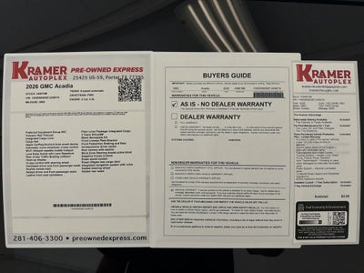 2026 GMC Acadia Denali Ultimate