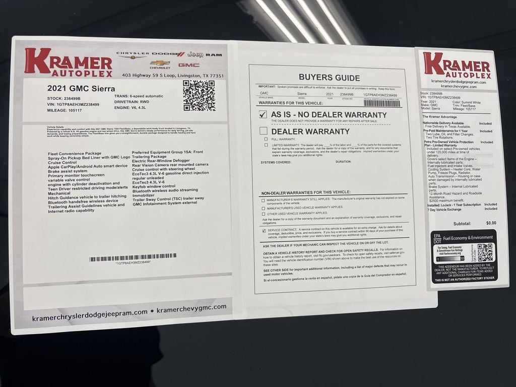 2021 GMC Sierra 1500 2WD Crew Cab Short Box