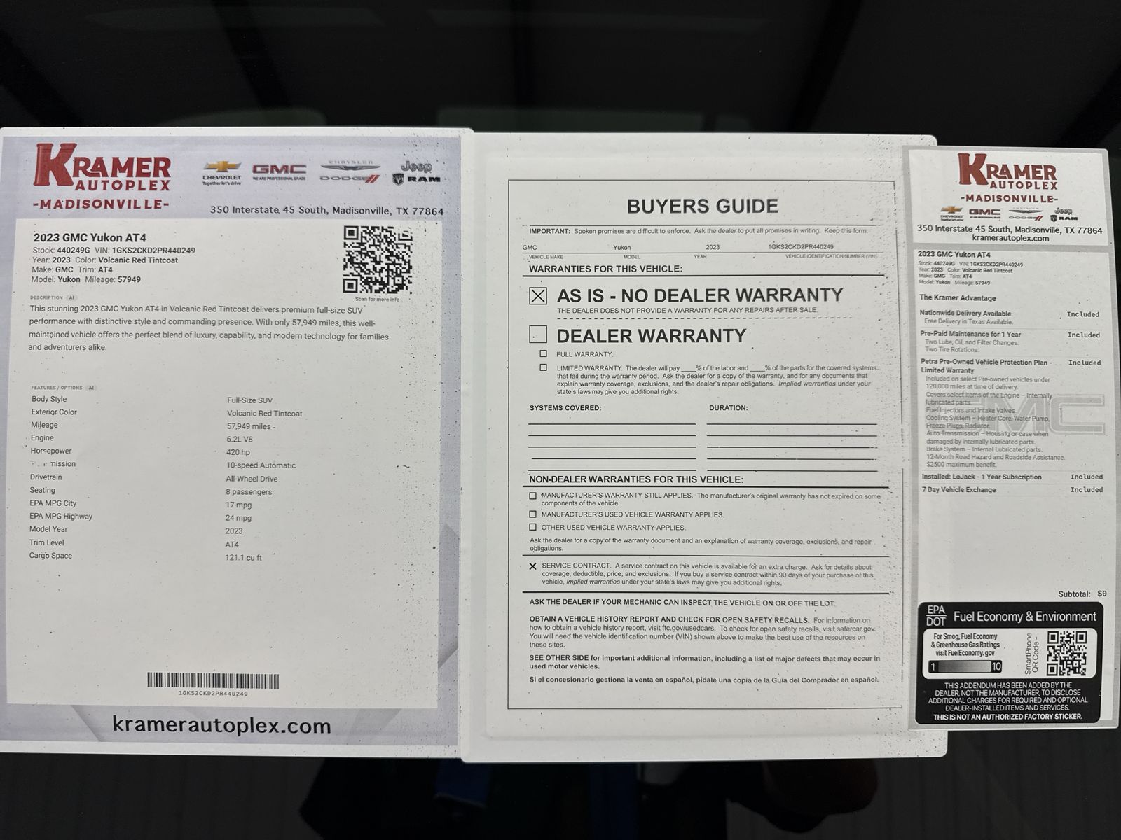 2023 GMC Yukon AT4