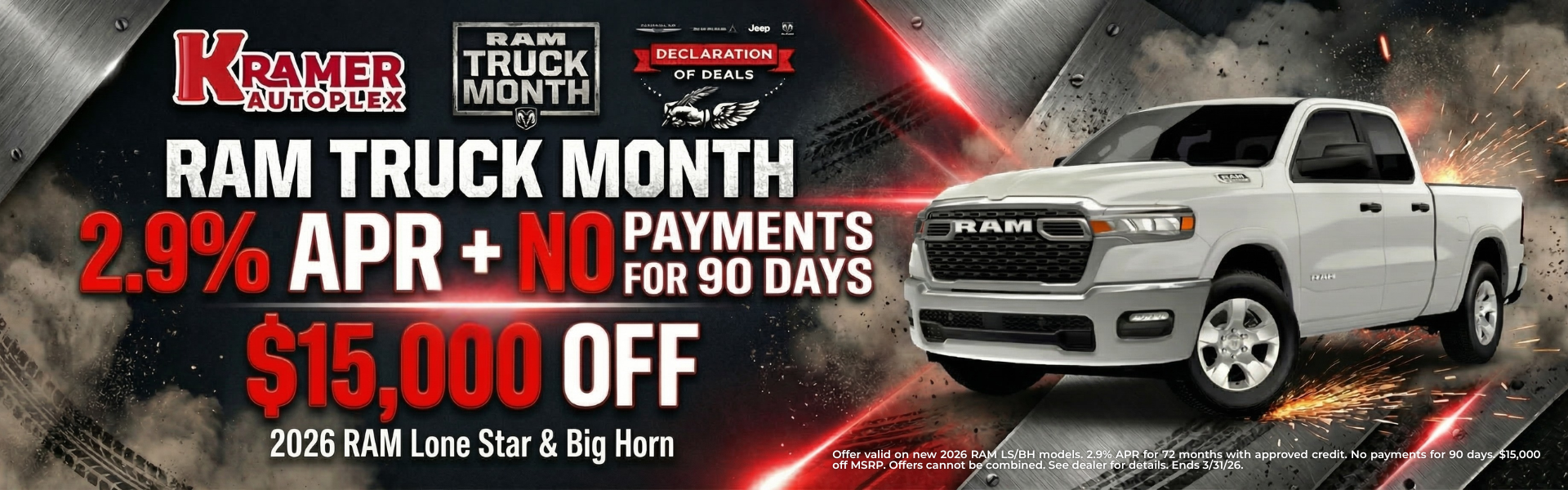 2026 RAM Lone Star & Big Horn