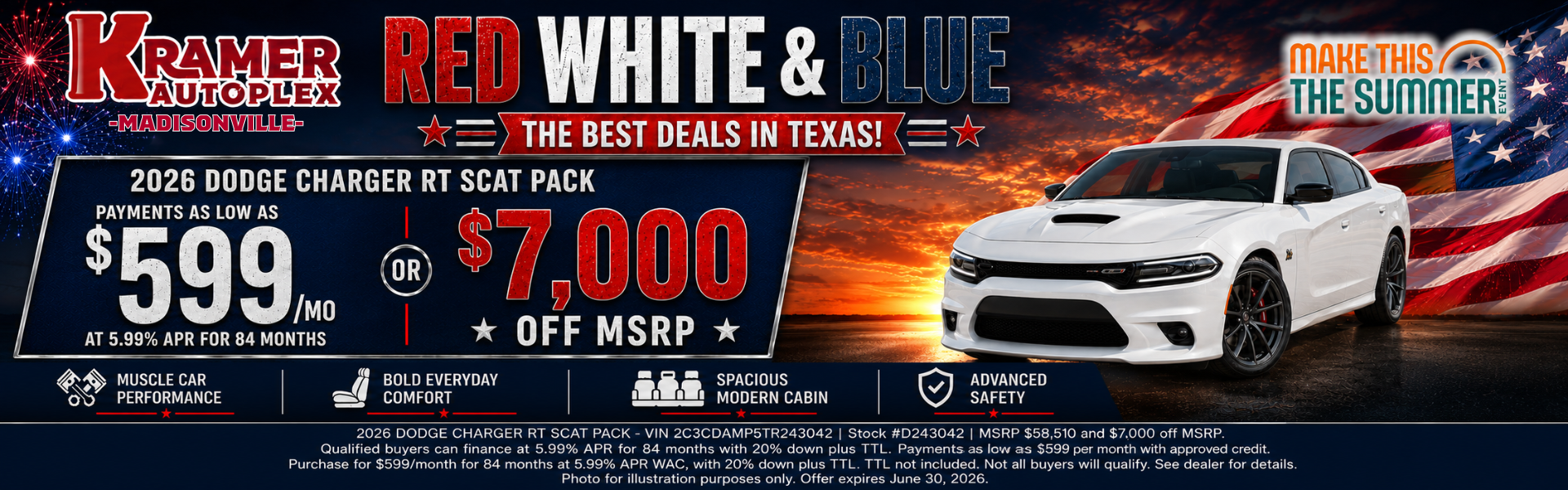 Kramer CDJR Madisonville June Incentives