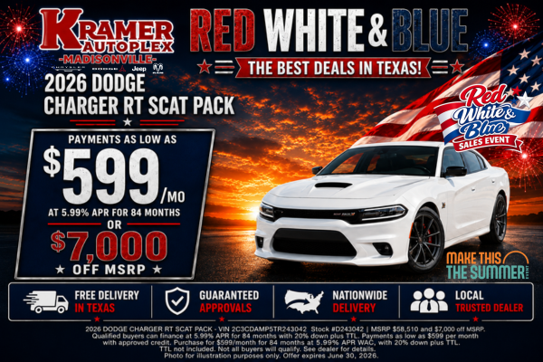 Kramer CDJR Madisonville June Incentives
