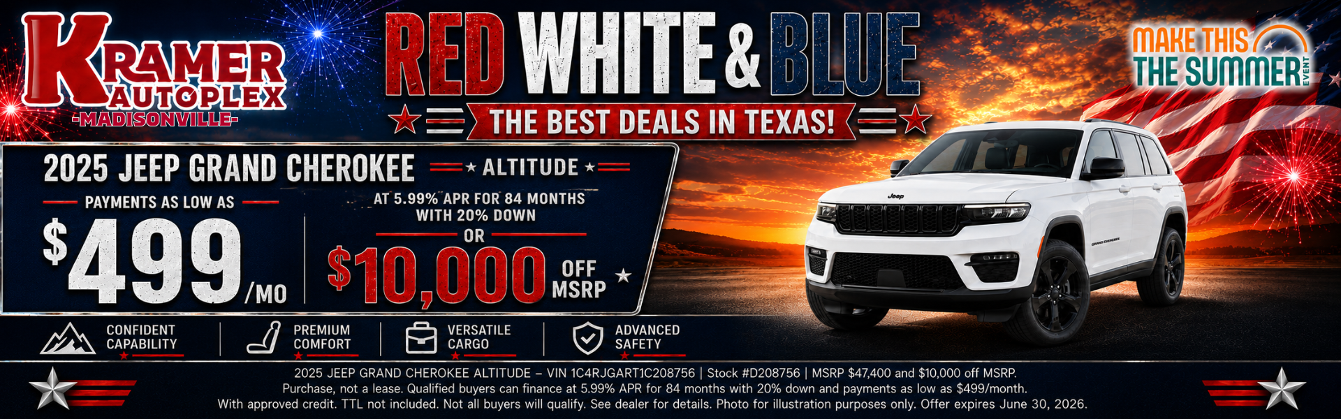 Kramer CDJR Madisonville June Incentives