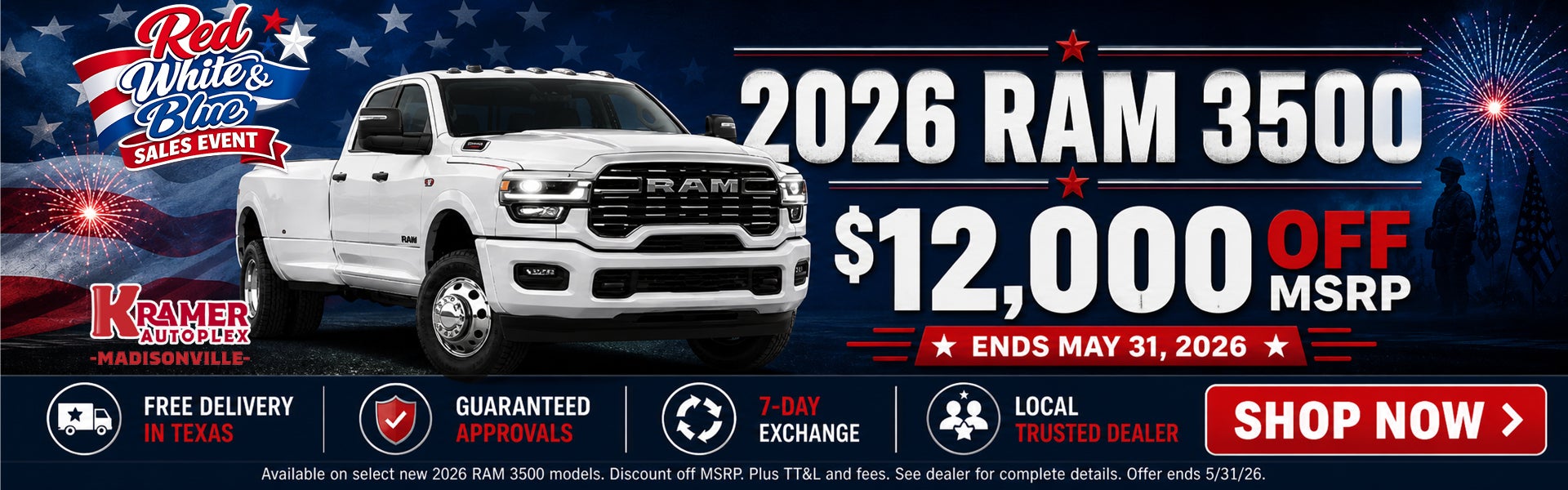 Kramer CDJR Madisonville May Incentives