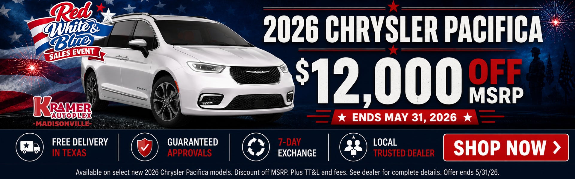 Kramer CDJR Madisonville May Incentives