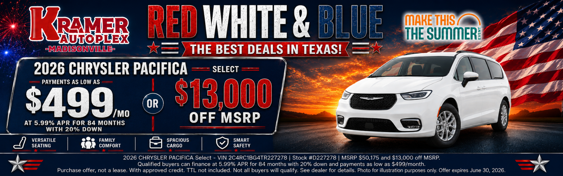 Kramer CDJR Madisonville June Incentives