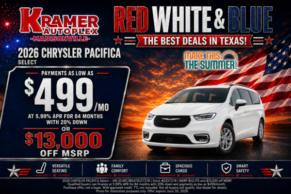 Kramer CDJR Madisonville June Incentives