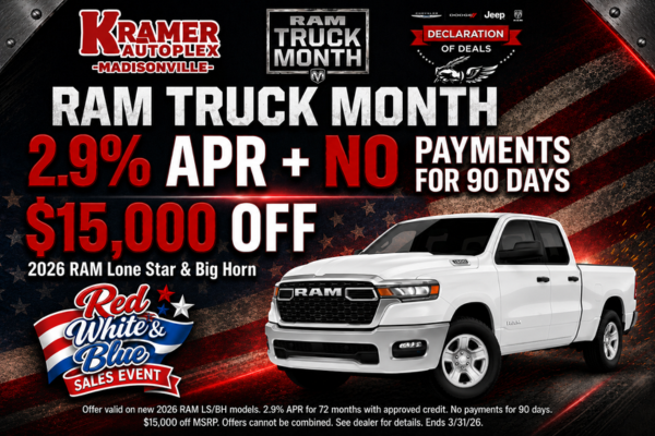 RAM Truck Month at Kramer CDJR Madisonville
