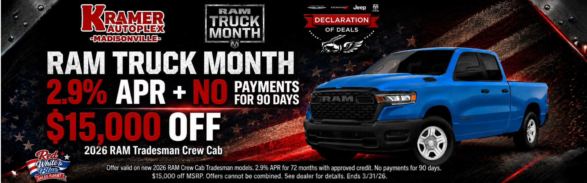 RAM Truck Month at Kramer CDJR Madisonville