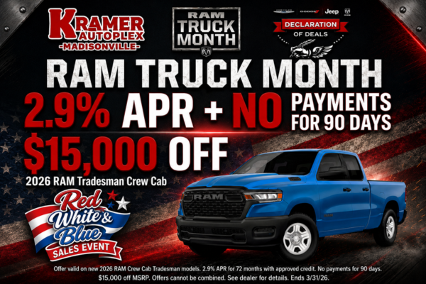 RAM Truck Month at Kramer CDJR Madisonville
